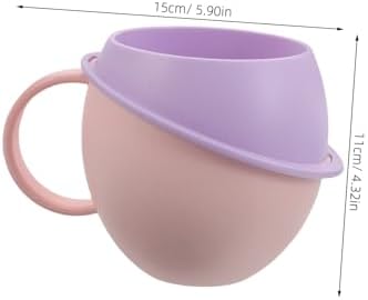 STOBAZA 2pcs Bathroom Mouthwash Cup with Handle