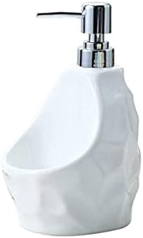 White Countertop Soap Dispenser with Dual Function for Bathroom
