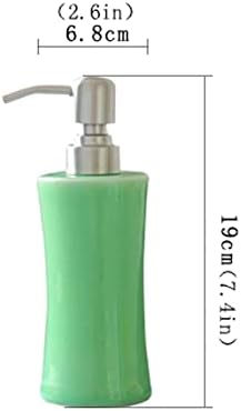 NTIYOU Countertop Soap Dispenser Ceramic Refillable Green
