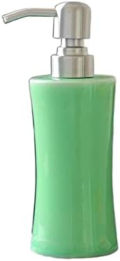 NTIYOU Countertop Soap Dispenser Ceramic Refillable Green
