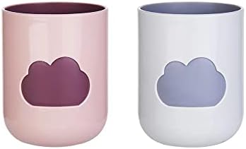 Cloud Mouthwash Cup Home Brushing Cup Creative Cutesy DesignLight Pink Off White