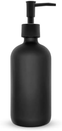 LL Co Glass Soap Dispenser 16 Oz - Black