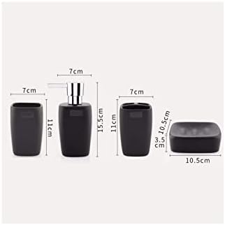 NTIYOU 5-Piece Countertop Soap Dispensers Set in Matte Blue