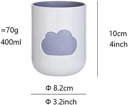 Cloud Mouthwash Cup Home Brushing Cup Creative Cutesy DesignLight Pink Off White