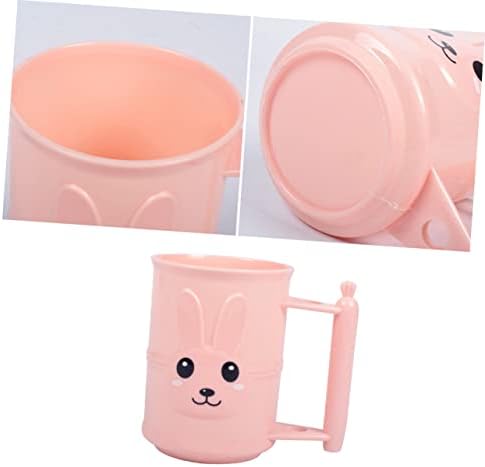 LIFKICH Cartoon Rabbit Toothbrush Holder Portable Bathroom Cup