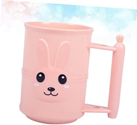 LIFKICH Cartoon Rabbit Toothbrush Holder Portable Bathroom Cup