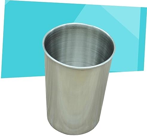 MAGICLULU 2-Pack Stainless Steel Tumbler Reusable Water Toothbrush Cups 180ml Silver