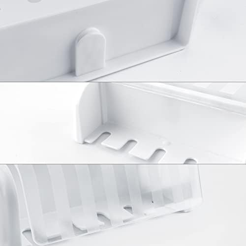 5 Slots Wall Mount Toothbrush Holder with Cover