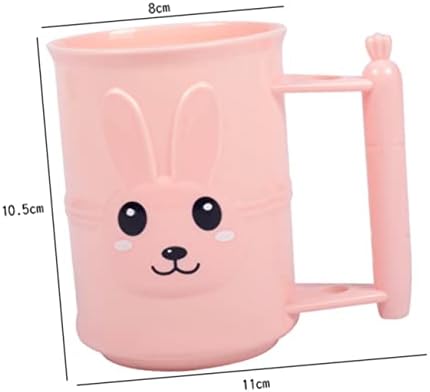 BRIGHTFUFU Cartoon Rabbit Toothbrush Tumbler