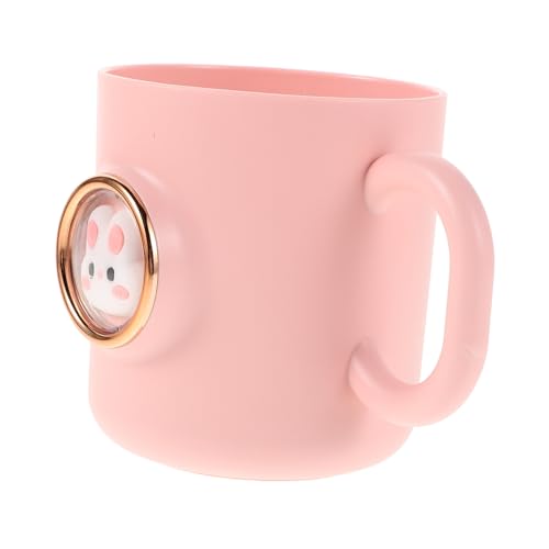 PLAFOPE Cute Bunny Cartoon Toothbrush Cup with Handle