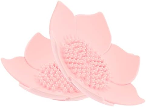 Elegant Silicone Soap Dish Organizer Self-Draining Floral Design
