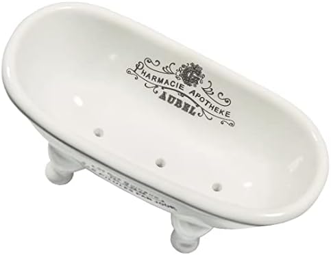 DodococaErgonomic Ceramic Soap Dish Durable Bathroom Organizer for multi Use