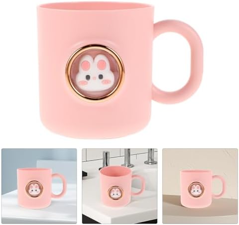 Adorable Cartoon Pink Toothbrush Cup
