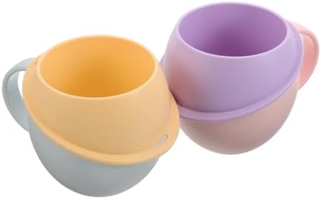 STOBAZA 2pcs Bathroom Mouthwash Cup with Handle