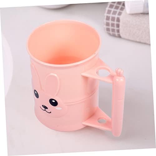 LIFKICH Cartoon Rabbit Toothbrush Holder Portable Bathroom Cup