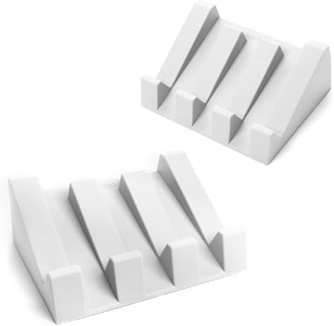 Elevated Silicone Soap Dish 2-Pack
