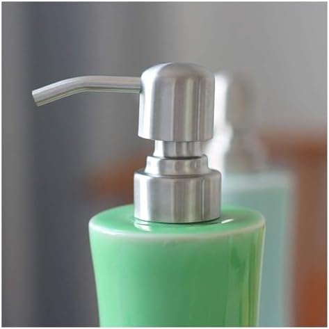 NTIYOU Countertop Soap Dispenser Ceramic Refillable Green