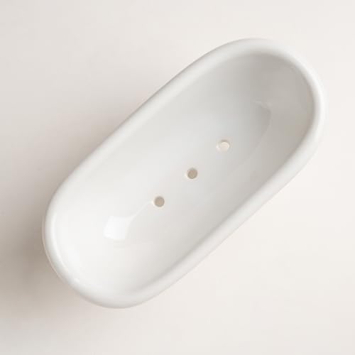 Mini Ceramic Clawfoot Soap Dish Style 01