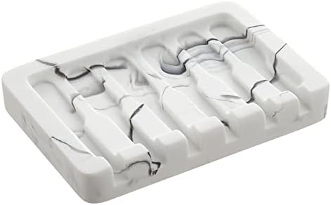 Marble soap dish holder for bathroom kitchen