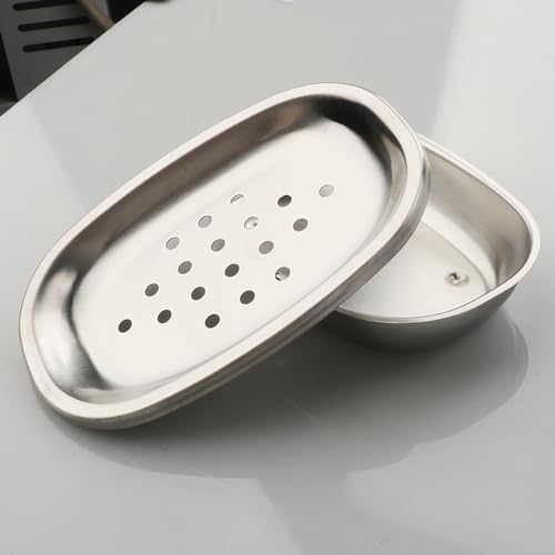 Stainless Steel Soap Dish BXN with Double Layer Draining for Bathroom