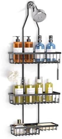 Amawarm Extra Large Hanging Shower Caddy 3 Tier