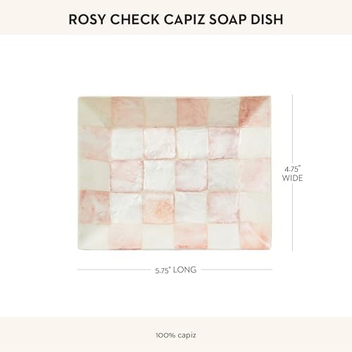 Mackenzie-Childs Decorative Pink-White Check