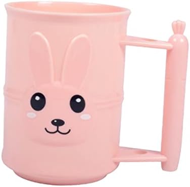 LIFKICH Cartoon Rabbit Toothbrush Holder Portable Bathroom Cup
