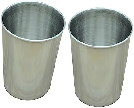 2-Pack Small Stainless Steel Tumbler Cups for Toothbrush Water