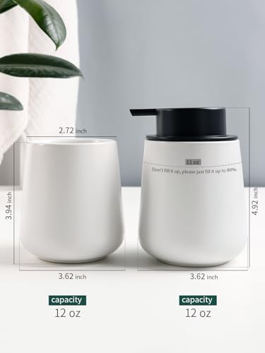 Bosilunlife Ceramic Soap and Toothbrush Holder Set