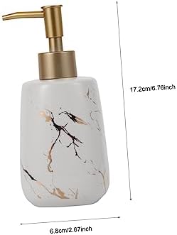 ABOOFAN 3-Piece Marble Soap Dispenser