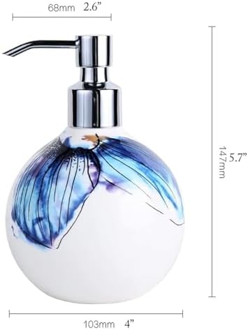 WZBNHYU Countertop Soap Dispenser with Pump in Yellow