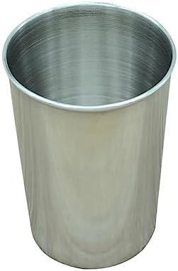 MAGICLULU 2-Pack Stainless Steel Tumbler Reusable Water Toothbrush Cups 180ml Silver