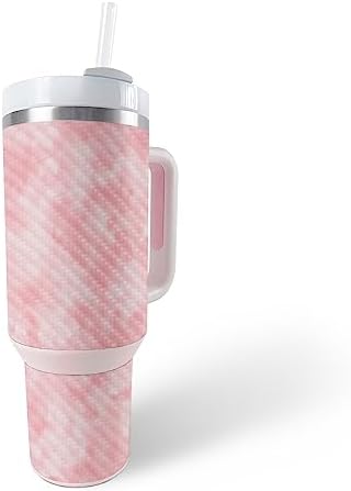 MightySkins Carbon Fiber Skin for Stanley Quencher H20 FlowState 40 Oz Tumbler