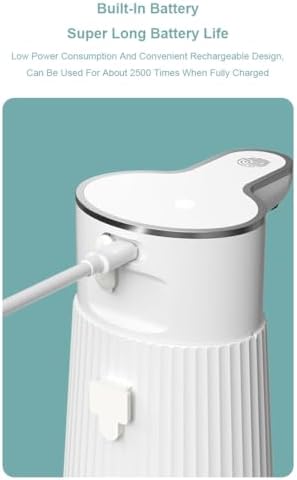 Liquid Automatic Foaming Soap Dispenser 400ml Touchless USB Rechargeable Wall Mount Commercial Use