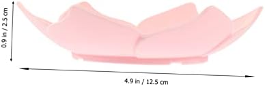 2 Pack Pink Floral Silicone Soap Dish Organizer