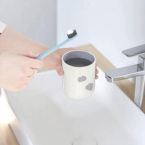 Cloud Mouthwash Cup Home Brushing Cup Creative Cutesy DesignLight Pink Off White