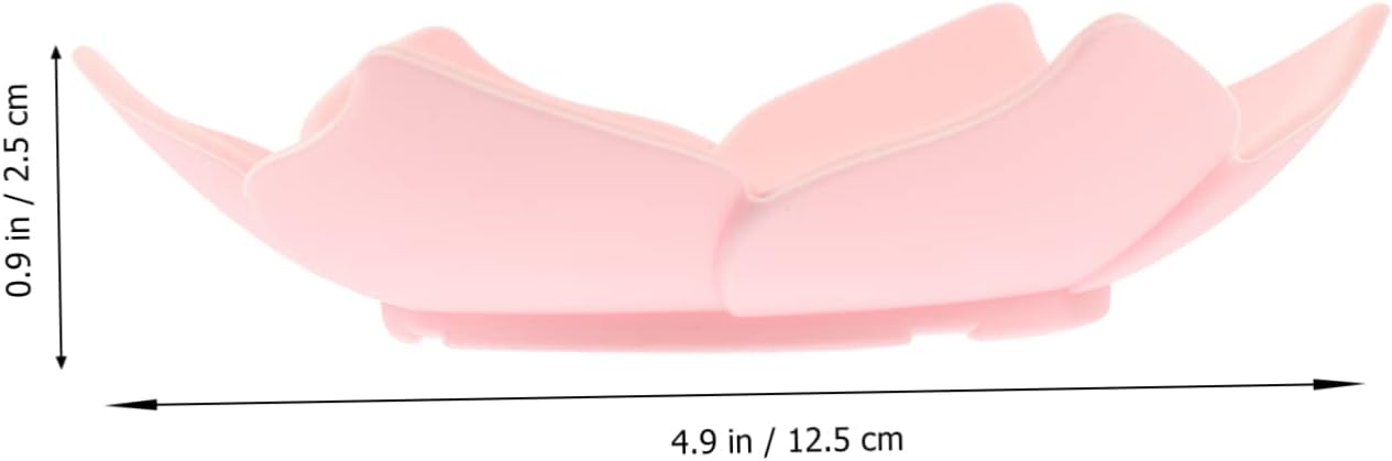 Elegant Silicone Soap Dish Organizer Self-Draining Floral Design