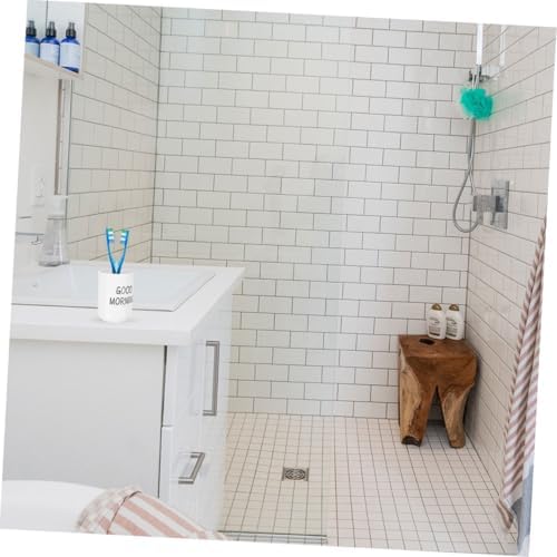LABRIMP Bathroom Tumbler Cup for Toothbrush and Makeup Brush Organizer White