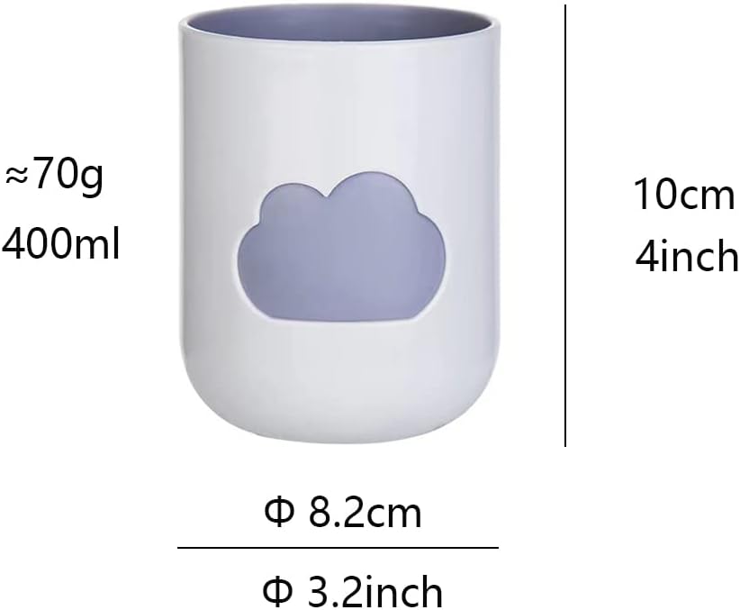 Cloud Mouthwash Cup Home Brushing Cup Creative Cutesy DesignLight Pink Off White
