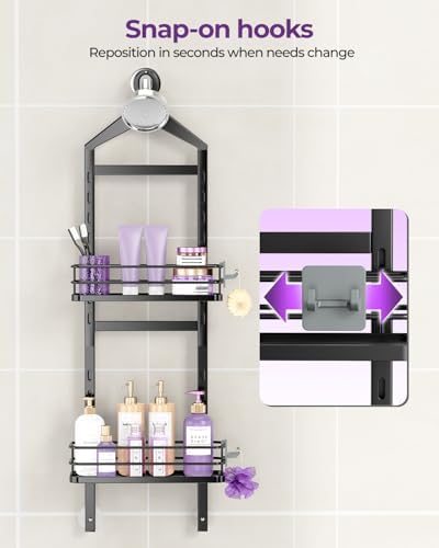 ODesign 2 Tier Height-Adjustable Shower Caddy