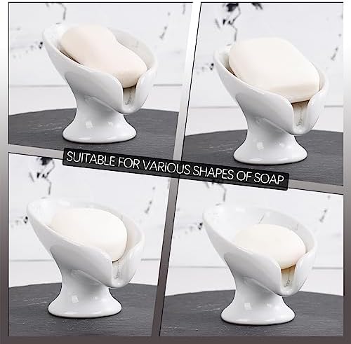 Cleaning Treasures Self-Draining Ceramic Soap Dish