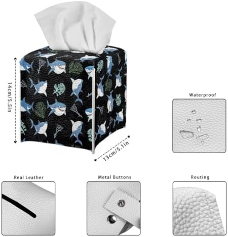 Sturdy PU Leather Tissue Box Cover for WomenGirls - Easy to Use Durable