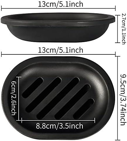 2-Piece Soap Dish for Sink Durable and Easy to Clean