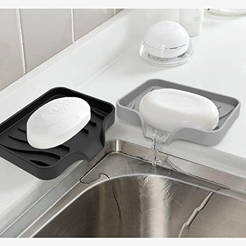 3 pack silicone soap holders for showers baths and MORE