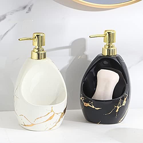 Duiaynke Magnetic Countertop Soap Dish Dispenser with Sponge Organizer
