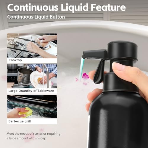 Automatic Soap Dispenser Touch Operated 16 Oz Black