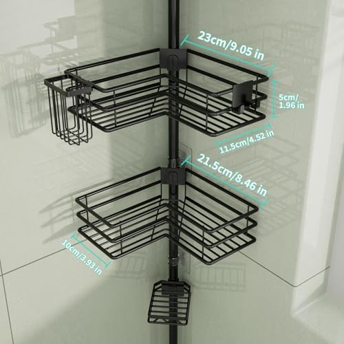 HapiRm Corner Shower Organizer