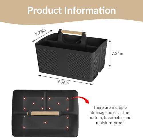 Rust-Resistant Storage Caddy for Bathroom Kitchen
