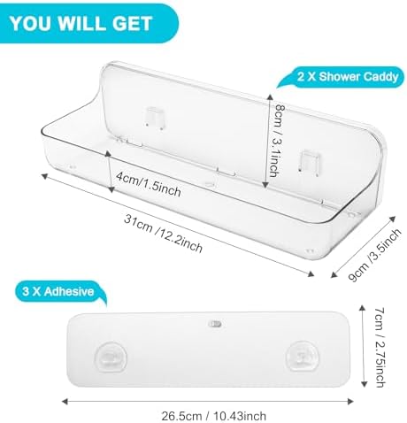 Sturdy Modern Showers Organizer for 2 Pack