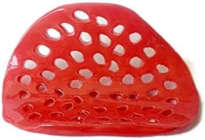 Modern Handmade Ceramic Soap Dish with Organic Shape